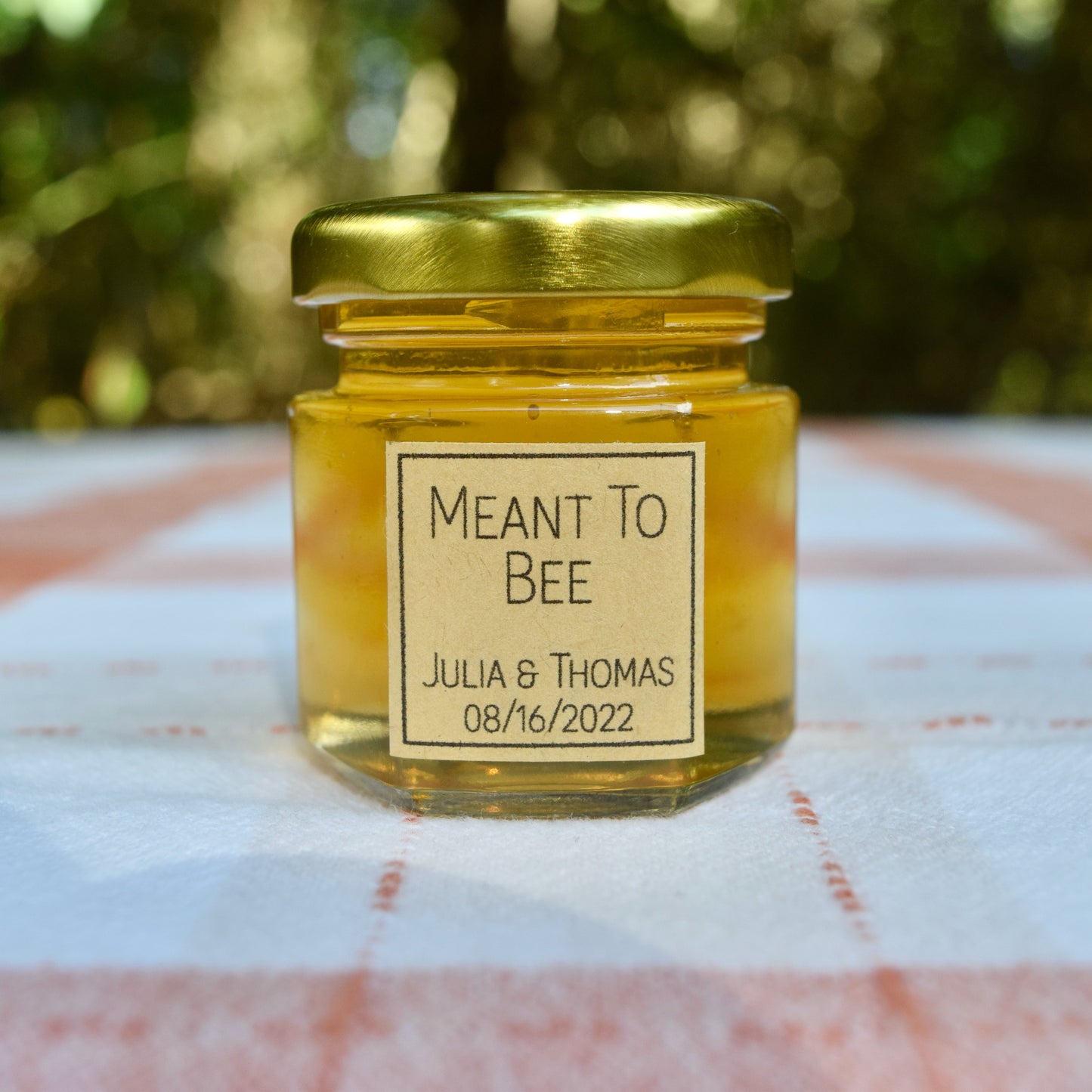 Square Label Honey Favor