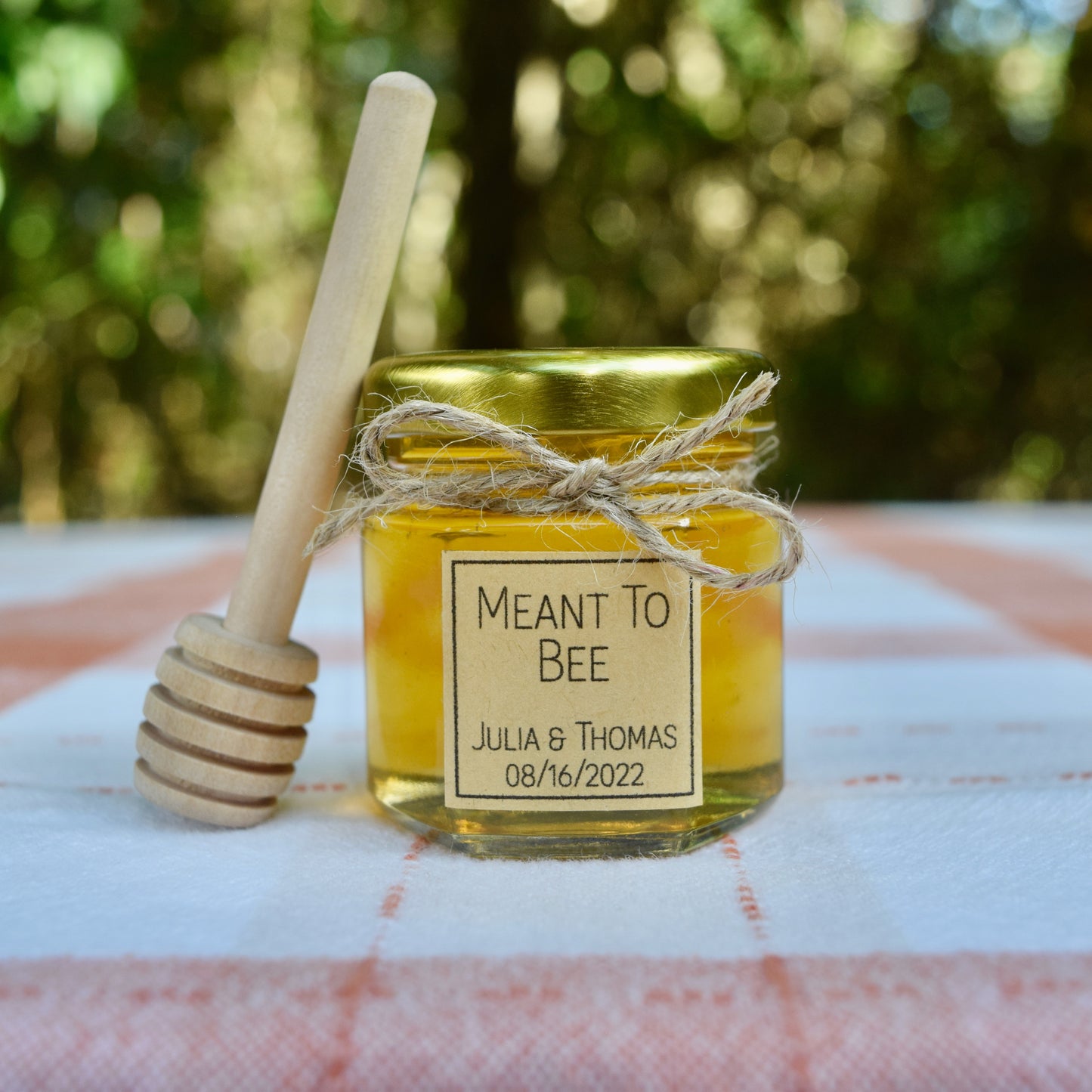 Square Label Honey Favor
