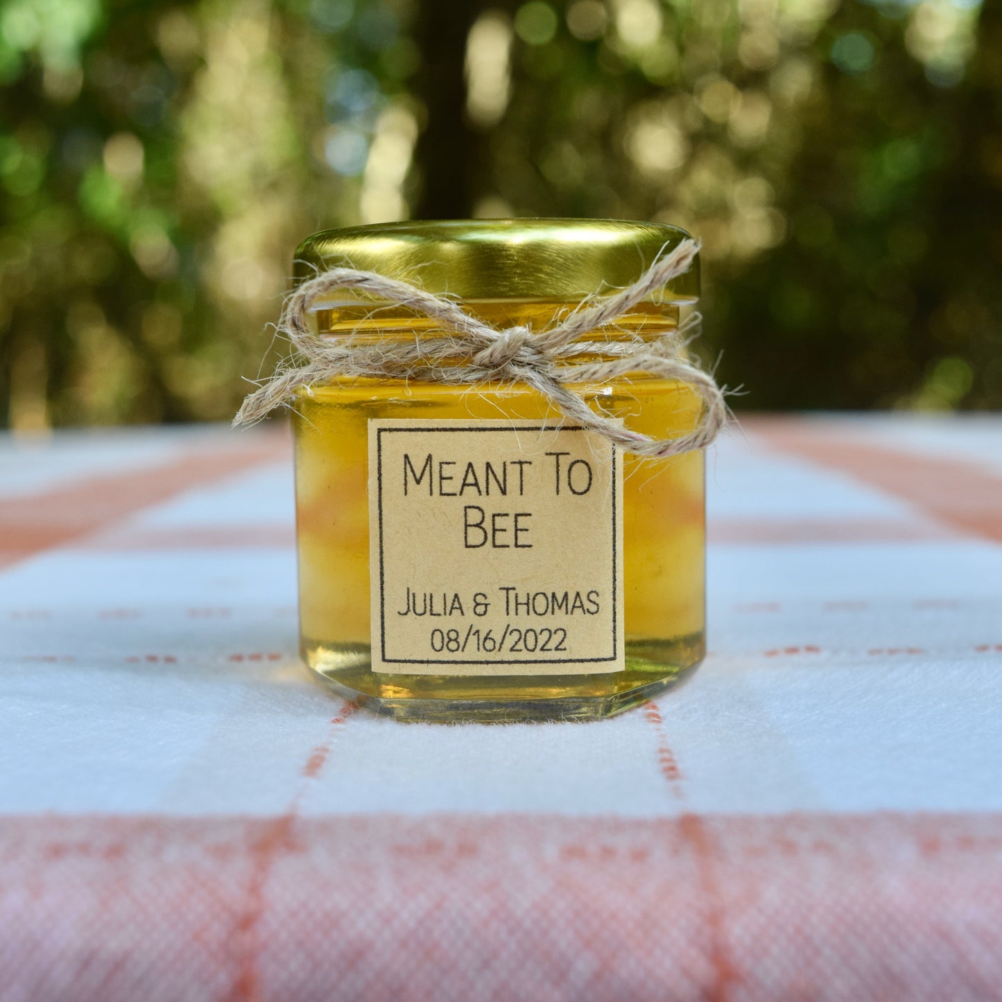 Square Label Honey Favor
