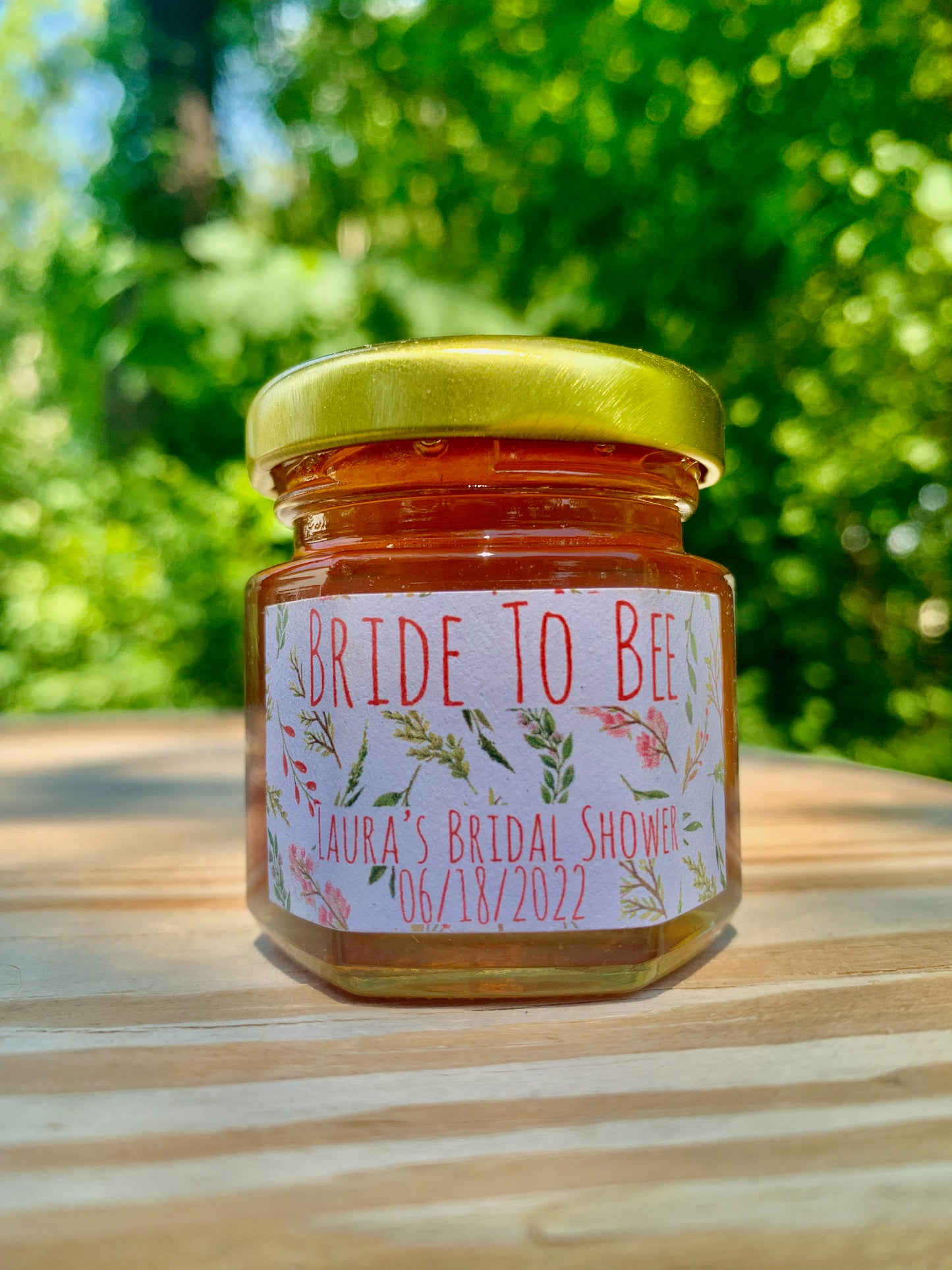 Colorful Flowers Honey Favor