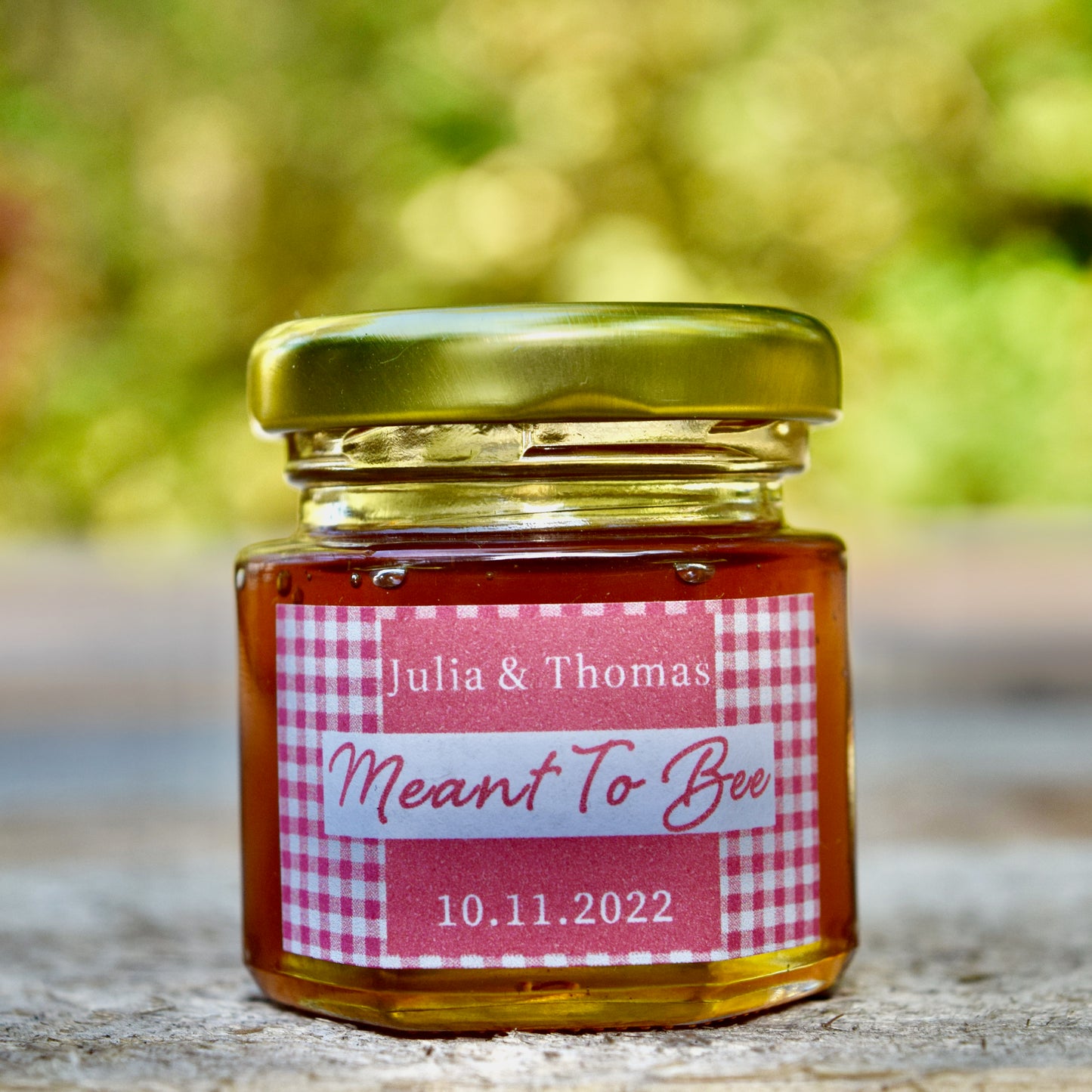 Classic Red Plaid Honey Favor